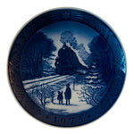1973 Royal Copenhagen Plate - "Going Home For Christmas"