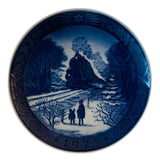 1973 Royal Copenhagen Plate - "Going Home For Christmas"
