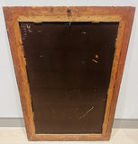 Late 19th Century Antique English Inlaid Walnut Wall Mirror