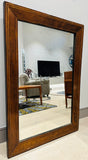 Late 19th Century Antique English Inlaid Walnut Wall Mirror