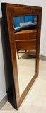 Late 19th Century Antique English Inlaid Walnut Wall Mirror