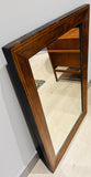 Late 19th Century Antique English Inlaid Walnut Wall Mirror