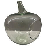 Circa 1990s Green Glass Garden Apple Terrarium