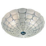 Large 1970s German Putzler Flush Mount Ceiling Light