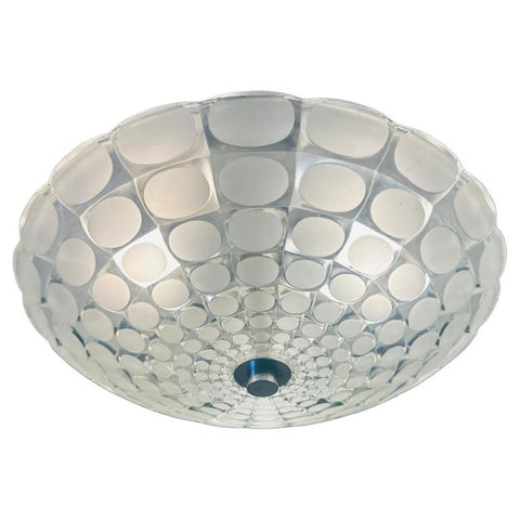 Large 1970s German Putzler Flush Mount Ceiling Light
