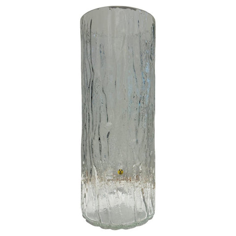 Large 1970s German Peill & Putzler "Bark Glass" Vase
