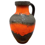 Large 1970s German Carstens Fat Lava Jug Vase