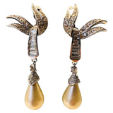 Pair of 1950s Marcel Boucher "Glam" Teardrop Earrings