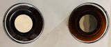 Pair of 1970s German Glashutte Chrome & Murano Glass Wall Lights