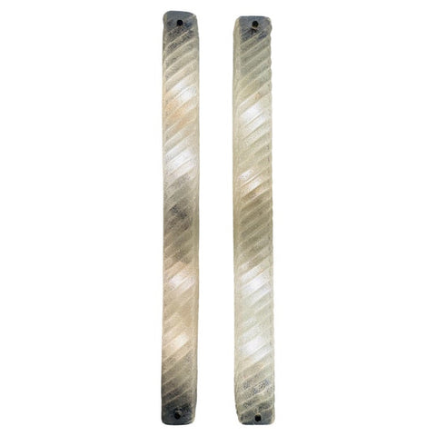 Pair of Long 1970s Austrian Eglo Frosted Glass Wall Lights