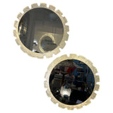 Pair of 1970s German Hillebrand Illuminated Acrylic Wall Mirrors