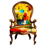 Victorian Armchair Reupholstered in Timorous Beasties fabric