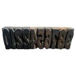 Vintage 1930s Industrial Wooden Number Printing Blocks
