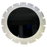 Vintage German Hillebrand Backlit Acrylic Iced Wall Mirror