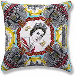 Vintage Cushions - Queen Elizabeth II in London