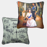 Vintage Cushions - HM Queen Elizabeth II and HRH Duke of Edinburgh 1977 - Circa – 1970 and 1960
