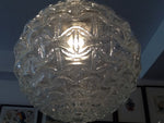 German Large Clear Glass Globe Light