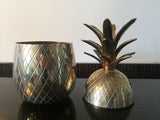 Large Vintage Brass Pineapple Ice Bucket