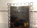 1970's Backlit Bronze and Metal Mirror