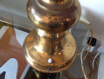 Pair 1950's Solid Brass Stiffel Table Lamps