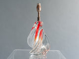 1960s Belgium Doyen Crystal Handblown Lamp Base