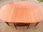 Hans Olsen for Frem Rojle Extending Dining Table & 4 Chairs