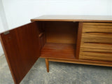 Morris of Glasgow Walnut and Teak Sideboard