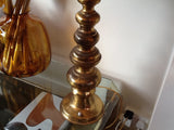 Pair 1950's Solid Brass Stiffel Table Lamps