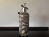 VINTAGE GLASS & METAL MESH SPARKLETS SODA SYPHON