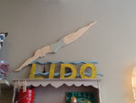 Vintage 1930's 'LIDO' Sign