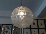 German Large Clear Glass Globe Light