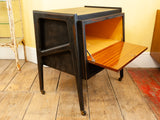 1960s Upcycled Black Drinks or TV Cabinet