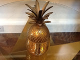 VINTAGE LARGE BRASS PINEAPPLE ICE BUCKET