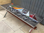 1960'S TILED TOP AND CHROME FRAME COFFEE TABLE