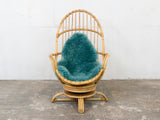 1970s Retro Angraves Cane Rocking Chair