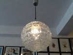 German Large Clear Glass Globe Light