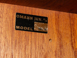 1960s Danish Omann Jun Rosewood Shelving Unit and Storage Cabinet.  Model No.4