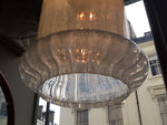 White Glass Mottled Hanging Light