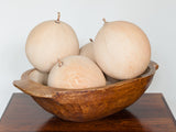 Vintage Small Handmade Wooden Dough Bowl