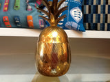 VINTAGE LARGE BRASS PINEAPPLE ICE BUCKET