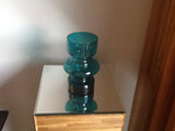 Small Turquoise Hooped Riihimaki Vase