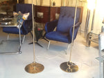 Pair of Belgium Brass Floor Lamps