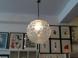 German Large Clear Glass Globe Light