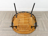 1960s Suede Circle Balloon Chair by Lusch Erzeugnis for Lusch & Co