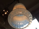 White Glass Mottled Hanging Light