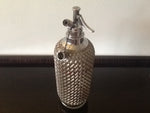 VINTAGE GLASS & METAL MESH SPARKLETS SODA SYPHON