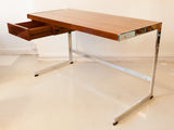 1970s Merrow Associates Rosewood and Chrome Desk