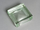 Vintage Square Heavy Glass Ashtray