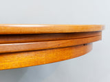 1960s Danish Dyrlund Teak Flip-Flap Pedestal Dining Table