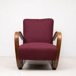 Pair of 1930s Art Deco H269 Armchairs by Jindrich Halabala